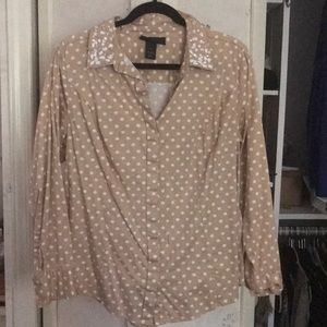 Long sleeve blouse by Lane  Bryant.